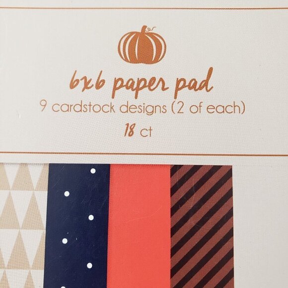 Set of 9, 6x6 18ct per pad Card Stock (total of 162 pages) - Picture 2 of 4
